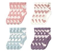 8 Paar Kuschelsocken Damen,Flauschige Socken aus Korallenfleece,Dicke Weiche Bettsocken Schlafsocken Mädchen,Flauschsocken Kuschelige Socken,Wintersocken Warme Elastizität Schlafsocken,Haussocken