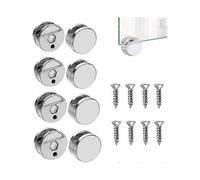 8 Pieces Mirror Clip, Including Expansion Tube And Screws, Glass Clip Wall Bracket, Glass Clip Frame Mirror Clip (Silver)