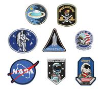 8 Stück Aufnäher Zum Aufbügeln, Aufnäher Mit Astronautenmuster, Aufnäher Mit Gestickter Flagge, Aufnäher Für Kleidung Zum Selbermachen