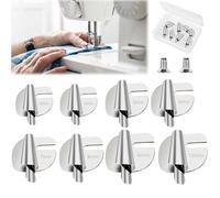 8 Stück Universal-Nähfuß für Rollsäumer, 3mm-10mm Nähmaschinen Zubehör Rolled Saum Nähfuß Für Zuhause, Edelstahl Nähen Rolled Saum Presser Fuß, Rollnaht-Nähfuß, Nähzubehör Für Heimgebrauch Gewerblich