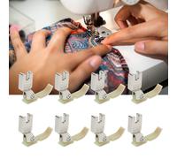 8 Stück Nähmaschinen-Greifer T36LN aus rostfreiem Edelstahl Reißverschluss-Nähfuß für Industrienähmaschinen