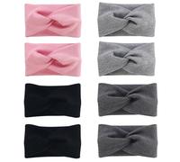 8 Stück Stirnbänder, Elastische Stirnbänder, Sport-Stirnbänder, Damen-Stirnbänder, Weiche Stirnbänder, Modische Und Einfache Stirnbänder