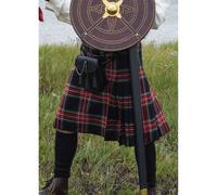 8 Yard Kilt, Schottenrock, Black Stewart Tartan, Taille 44 in. (XXL)
