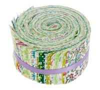 80 Stück Patchwork Stoffe Jelly Roll Stoffstreifen Patchwork Baumwolle Quilt-Streifen zum DIY Handwerk Quilten Nähen 6,5 x 50cm (Grün)
