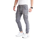 8008 Herren Cargohose aus Baumwolle männer Cargohose Chino Hose Freizeithose Slim fit Cargohose Slim fit Chino Hose stylisch Cargohose (as3, Numeric, Numeric_23, Regular, Regular, A-Grey, 36)