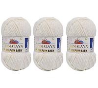 80308 Babydeckengarn Himalaya Dolphin, 3 Knäuel, 3 x 100 g, super sperriges Babydeckengarn