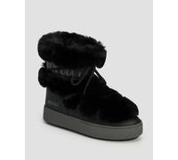 Moonboot - Bottes après-ski en fausse fourrure - Moon Boot Ltrack Faux Fur Wp Black für Damen - Größe 39 - schwarz schwarz 39