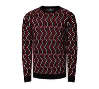 80er-Design Feinstrick Rundhals-Pullover S