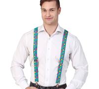 80er Hosenträger geometrical | OS - Bunt | Wir machen Party.de |