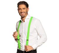 80er Jahre Hosenträger neon-grün | OS - Grün | Wir machen Party.de |