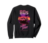 80er Supersport Synthwave Motorrad Retro Sportbike Fahrer Sweatshirt