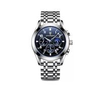 (8169 Blau S) Herren-Armbanduhren, Sport-Chronograph, Quarzuhren, Marken-Luxusuhren, Vollstahl, wasserdicht,