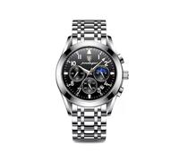 (8169 Schwarz S) Herren-Armbanduhren, Sport-Chronograph, Quarzuhren, Marken-Luxusuhren, Vollstahl, wasserdicht,