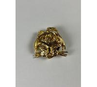 8179 Vintage Pudel Brosche 28,7x30,5mm