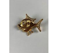 8181 Vintage Fisch brosche 34x28,5mm