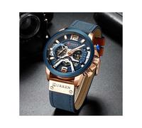 (8329-rosa-blau) Curren Original Uhrensets für Sie und Ihn Business Sport Quarz Paarartikel für Liebhaber