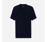 OLYMP SIGNATURE Casual Regular Fit Strickpolo nachtblau, Einfarbig