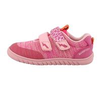 Barfußschuh LURCHI "Benny Barefoot", Kinder, Gr. 27, rosa (rosa, pink), Lederimitat, Textil, kontrastfarbene Details, meliert, Schuhe Barfußschuh, Halbschuh, Klettschuh, Größenschablone zum Download (