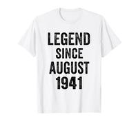 85 Geburtstagsdekorationen Männer 85 Jahre August 1941 85. Geburtstag T-Shirt