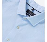 OLYMP SIGNATURE Casual Tailored Fit Leinenhemd hellblau, Faux-uni