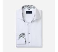 OLYMP SIGNATURE Tailored Fit Hemd weiss, Faux-uni