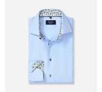 OLYMP SIGNATURE Tailored Fit Hemd bleu, Faux-uni