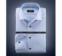 OLYMP SIGNATURE Tailored Fit Hemd hellblau, Einfarbig