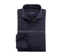OLYMP Signature Hemd Herren Slim Fit Langarm Baumwolle blau, 38