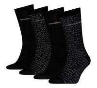 Socken CALVIN KLEIN "CK MEN SOCK 4P GIFTBOX AOP", Herren, Gr. - (40/46), schwarz, Obermaterial: 58% Baumwolle, 39% Polyamid, 3% Elasthan, Socken Socken (89792156-0) schwarz