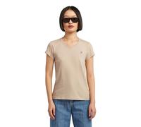 V-Shirt G-STAR "Eyben", Damen, Gr. M (38), beige (dk brick), Jersey, Obermaterial: 100% Baumwolle, unifarben, slim fit, V-Ausschnitt, Kurzarm, Shirts (18724409-M) dk brick
