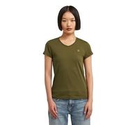 V-Shirt G-STAR "Eyben", Damen, Gr. XL (42), grün (schwarz olive), Jersey, Obermaterial: 100% Baumwolle, unifarben, slim fit, V-Ausschnitt, Kurzarm, Shirts (22631906-XL) schwarz olive