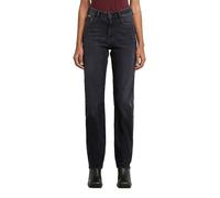 Straight-Jeans G-STAR "Iggie Wmn", Damen, Gr. 28, Länge 32, worn in schwarz crow, Denim/Jeans, Obermaterial: 99% Baumwolle, 1% Elasthan, casual, straight fit, Jeans, Mid Rise (52407509-28) worn in sch