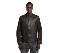 Lederjacke G-STAR "Biker Leather Jacke", Damen, Gr. M, dk schwarz, Obermaterial: 100% Leder, Jacken Lederjacke (94451709-M)