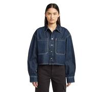 Langarmshirt G-STAR "Boxy 2-Pocket Overshirt", Damen, Gr. M, worn in eclipse, Obermaterial: 100% Baumwolle, Shirts Langarmshirt (89685343-M) worn in eclipse
