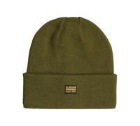 Beanie G-STAR "Effo Long Beanie", Damen, schwarz olive, Strick, Kunstfaser, unifarben, Mützen, mit Aufnäher vorn (20532448-0) schwarz olive