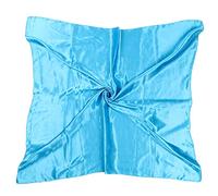 88,9 cm großer quadratischer Damen-Schal aus Satin, fühlt sich seidig an, als Geschenk oder Kopftuch, himmelblau, Einheitsgröße