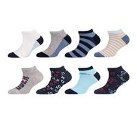 8er Pack camano Soft Originals Baumwolle Sneakersocken Kinder 5444 - captain's blue 31-34