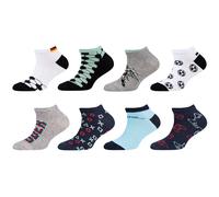 8er Pack camano Soft Originals Baumwolle Sneakersocken Kinder 9997 - black mix 31-34