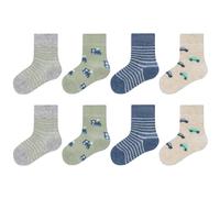 8er Pack camano Soft Originals Bio-Baumwolle Baby-Socken 1200 - offwhite melange 19-22
