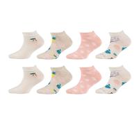 8er Pack camano Soft Originals Bio-Baumwolle Sneakersocken Kinder 1200 - offwhite melange 35-38