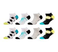 8er Pack camano Soft Originals Bio-Baumwolle Sneakersocken Kinder 6260 - blue atoll 35-38