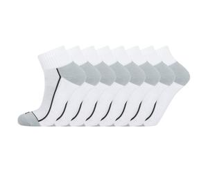 8er Pack ENDURANCE Avery Quarter Socken 1002A - white 39-42
