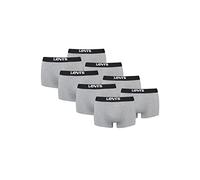 8er Pack Levis Men Solid Basic Trunk Boxershorts Unterhose Pant Unterwäsche, Farbe:Middle Grey Melange, Bekleidungsgröße:XL