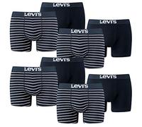 8er Pack Levis Men Vintage Stripe YD B Boxer Brief Boxershorts Unterhose Pant Unterwäsche, Farbe:321 - Navy, Bekleidungsgröße:XXL