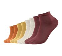 8er Pack s.Oliver Essentials Gekämmte Baumwolle Quarter Socken 3877 - syrah 35-38