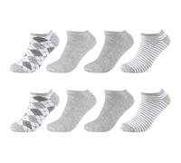 s.Oliver Unisex Sneakersocken 8er Pack 43/46 white