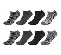 s.Oliver Unisex Sneakersocken 8er Pack 35/38 black
