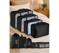 9/1 Stück faltbare Reise-Aufbewahrungstaschen, Reise-Organizer-Set, Kleidertaschen mit großer Kapazität und wasserdicht, Gepäcktaschen, Schuhbeutel, B