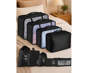 9/1 Stück faltbare Reise-Aufbewahrungstaschen, Reise-Organizer-Set, Kleidertaschen mit großer Kapazität und wasserdicht, Gepäcktaschen, Schuhbeutel, B