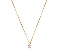9 Karat (375) Gold Diamant Anhänger mit Kette Brillant-Schliff 0.05 Karat H - I1